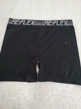 Reflex Black Men's Boxer Briefs with Grey Logo Waistband